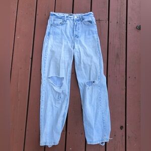 Wild Fable Blue Boyfriend Jeans High Waist Relaxed Fit